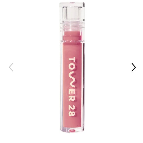 Tower 28 ShineOn Lip Jelly Hydrating Non-Sticky Lip Oil in Pistachio - Picture 1 of 6